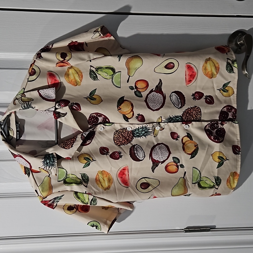 5/30$  Shein funny summer fruity top size small